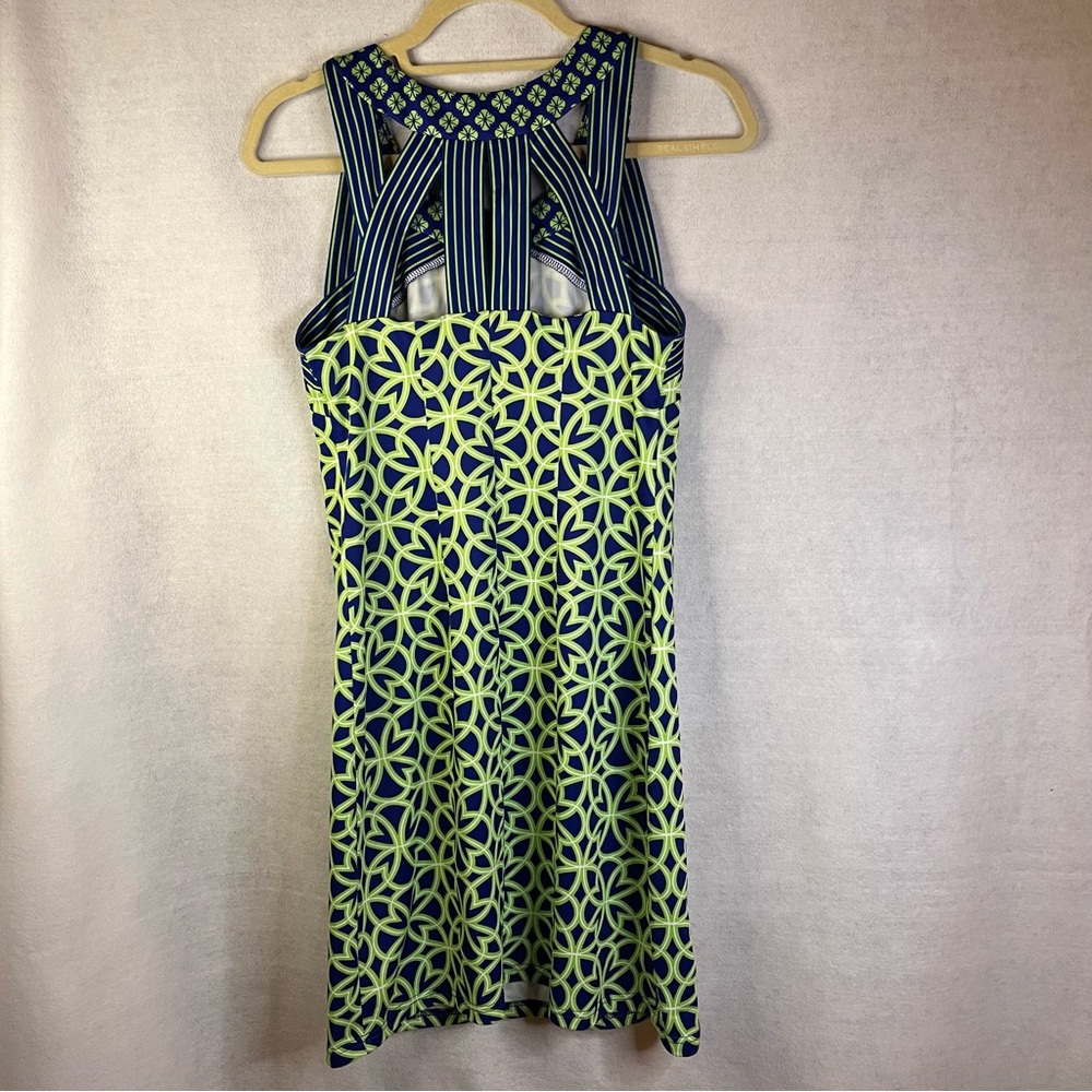Gretchen Scott Isosceles Biltmore Dress Blue Green Geometrical Sz XS NWOT - Picture 5 of 5